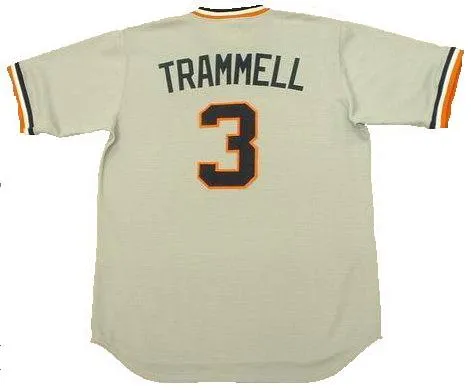 Alan Trammell Detroit Tigers Throwback Jersey