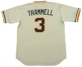 Alan Trammell Detroit Tigers Throwback Jersey