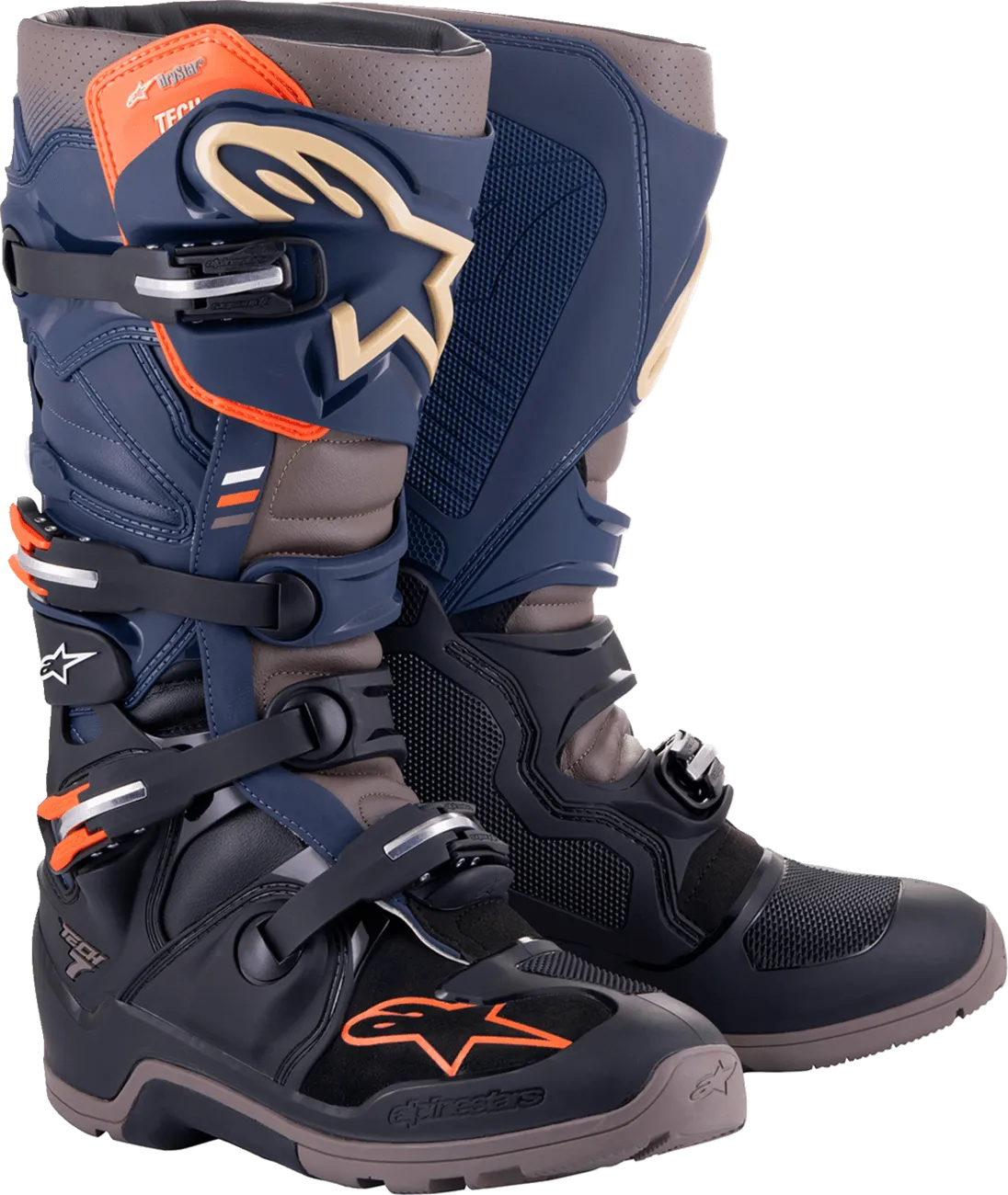 Alpinestars Tech 7 Enduro Drystar Boots - Black Night/Navy/Warm Gray - CLOSEOUT