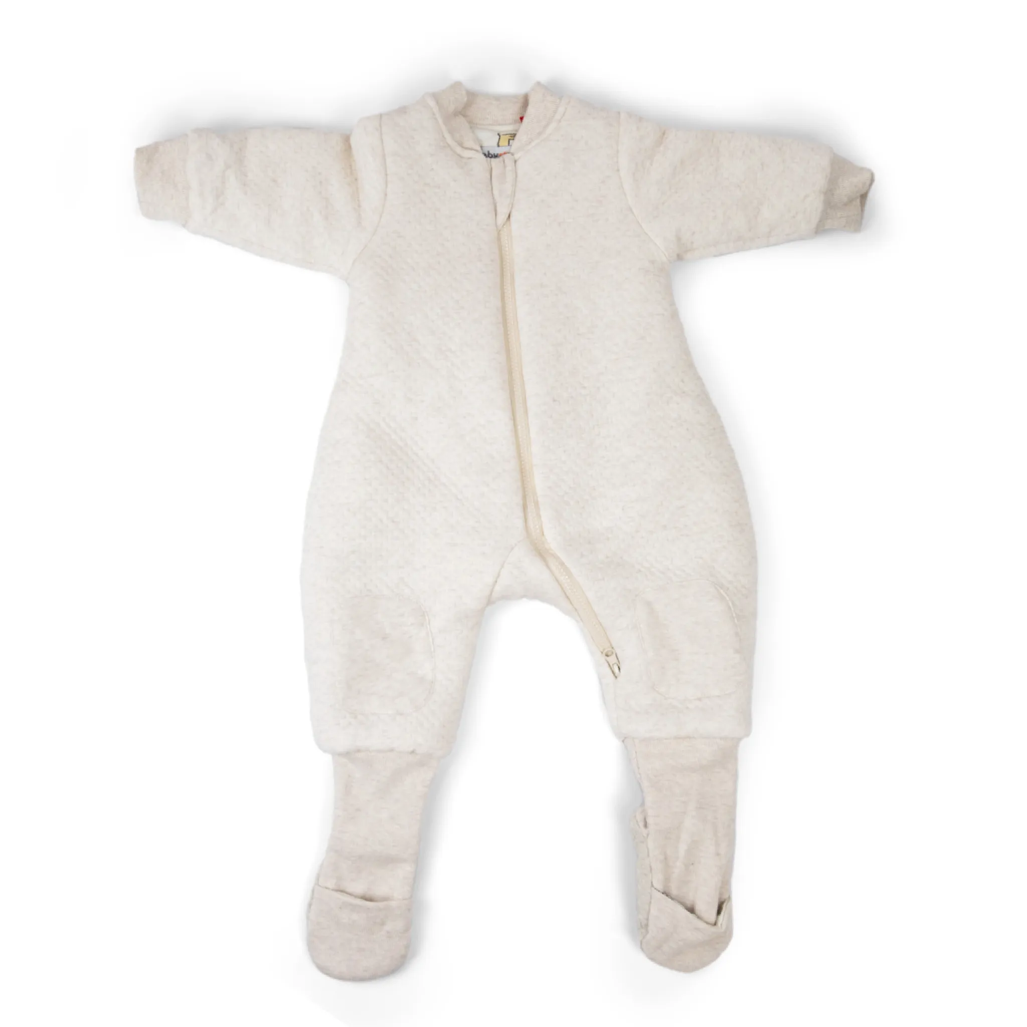 babystudio warmies cotton with arms and legs cotton 3.0 tog - oatmeal/rumble jungle