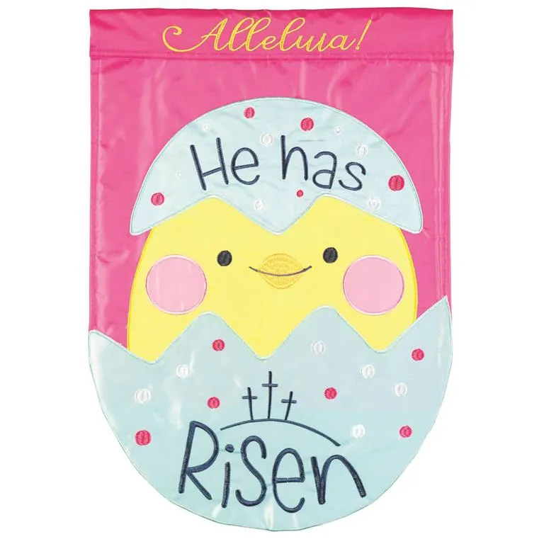 Chick He Has Risen Flag