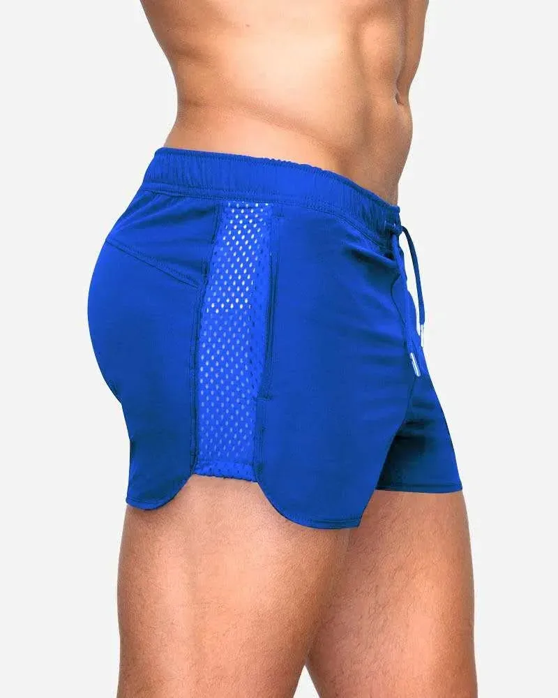 COZOK Men's Quick-Dry Side Mesh Training Shorts