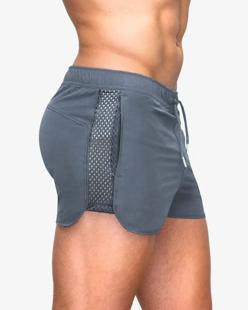 COZOK Men's Quick-Dry Side Mesh Training Shorts