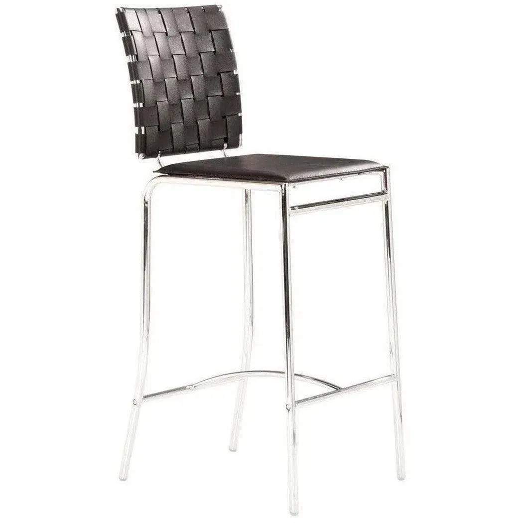 Criss Cross Counter Chair (Set of 2) Black