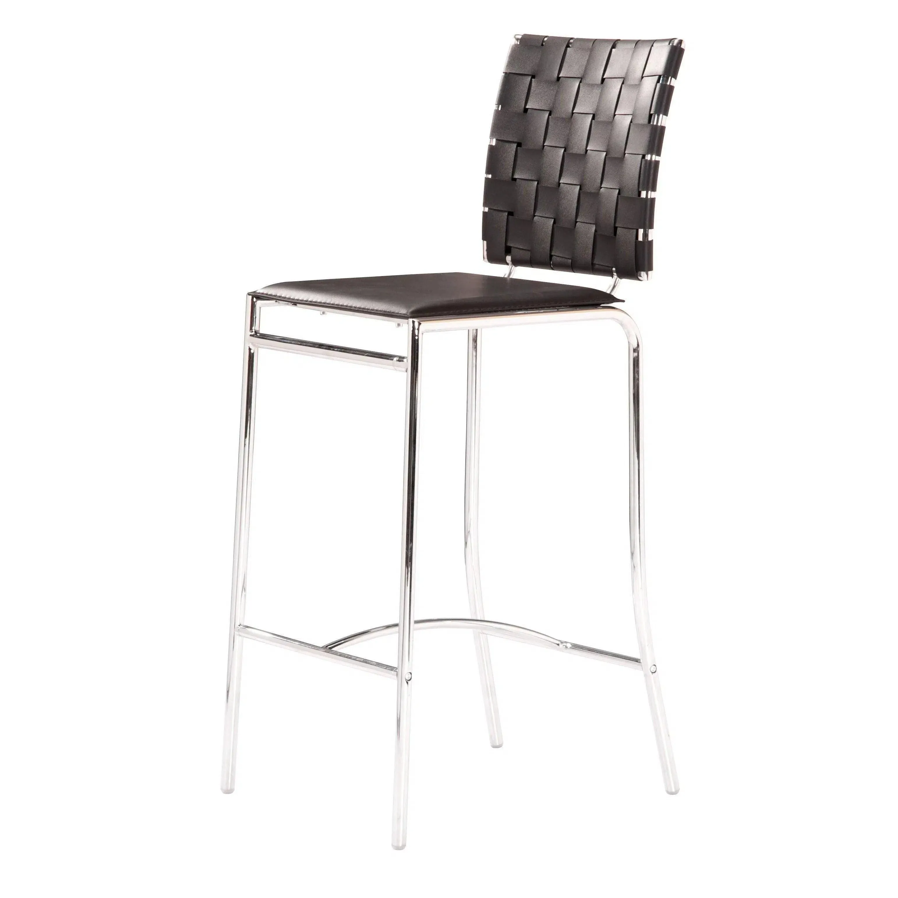 Criss Cross Counter Chair (Set of 2) Black