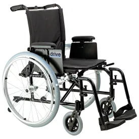 Drive Medical ak516ada-asf Cougar Ultra Lightweight Rehab Wheelchair, Swing away Footrests, 16" Seat