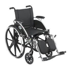 Drive Medical l412dda-elr Viper Wheelchair with Flip Back Removable Arms, Desk Arms, Elevating Leg Rests, 12" Seat