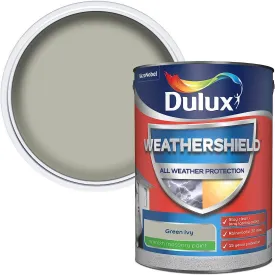 Dulux Weathershield 5L Masonry Paint - Green Ivy