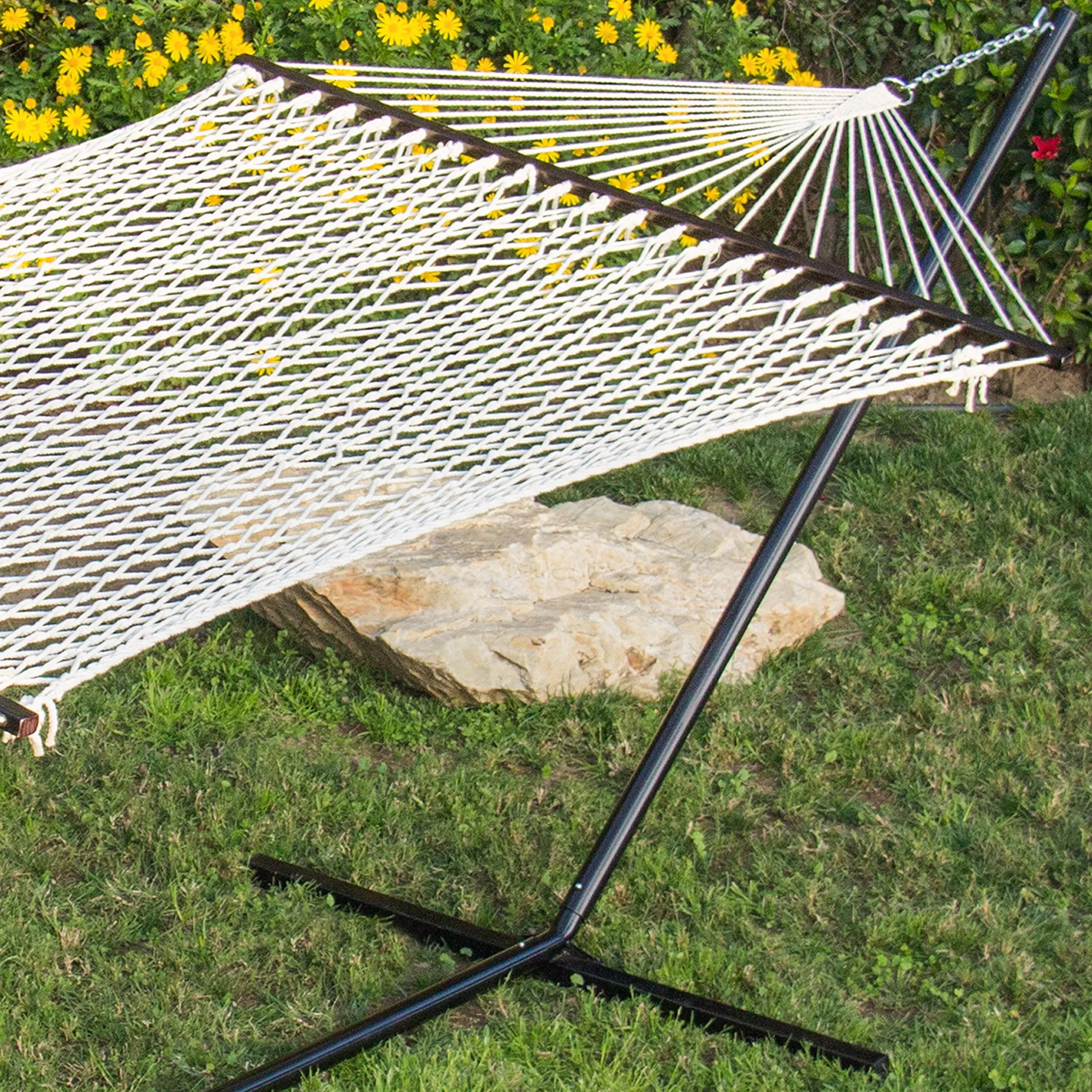 For 2-Person Woven Rope Hammock - Best Choice Products