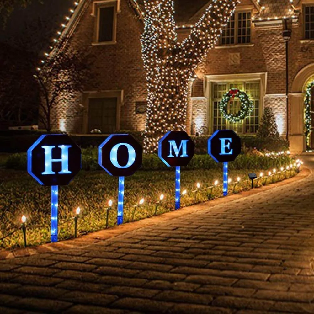 Home Signage Outdoor Solar Lights