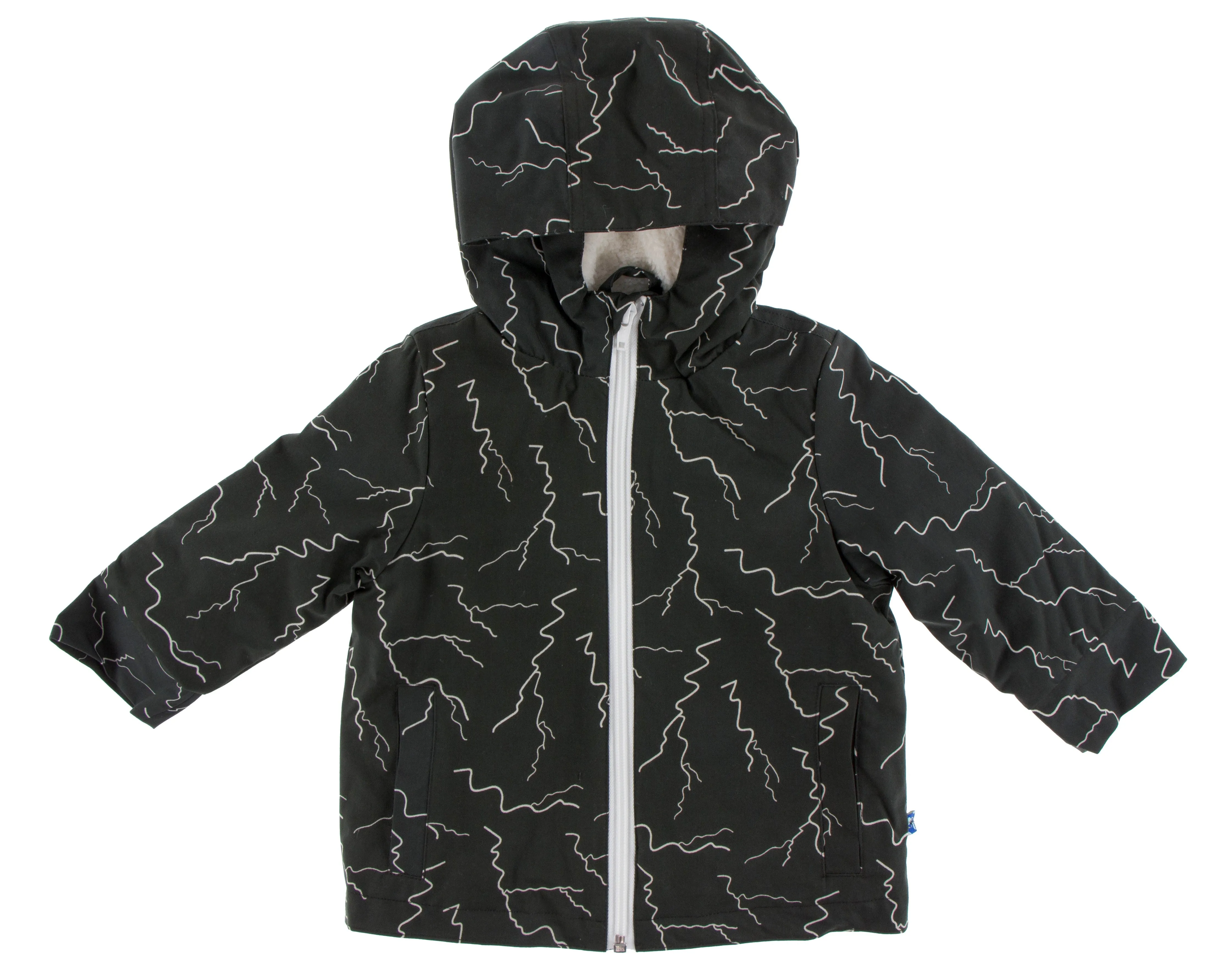 KicKee Pants Zebra Lightning Sherpa Lined Raincoat