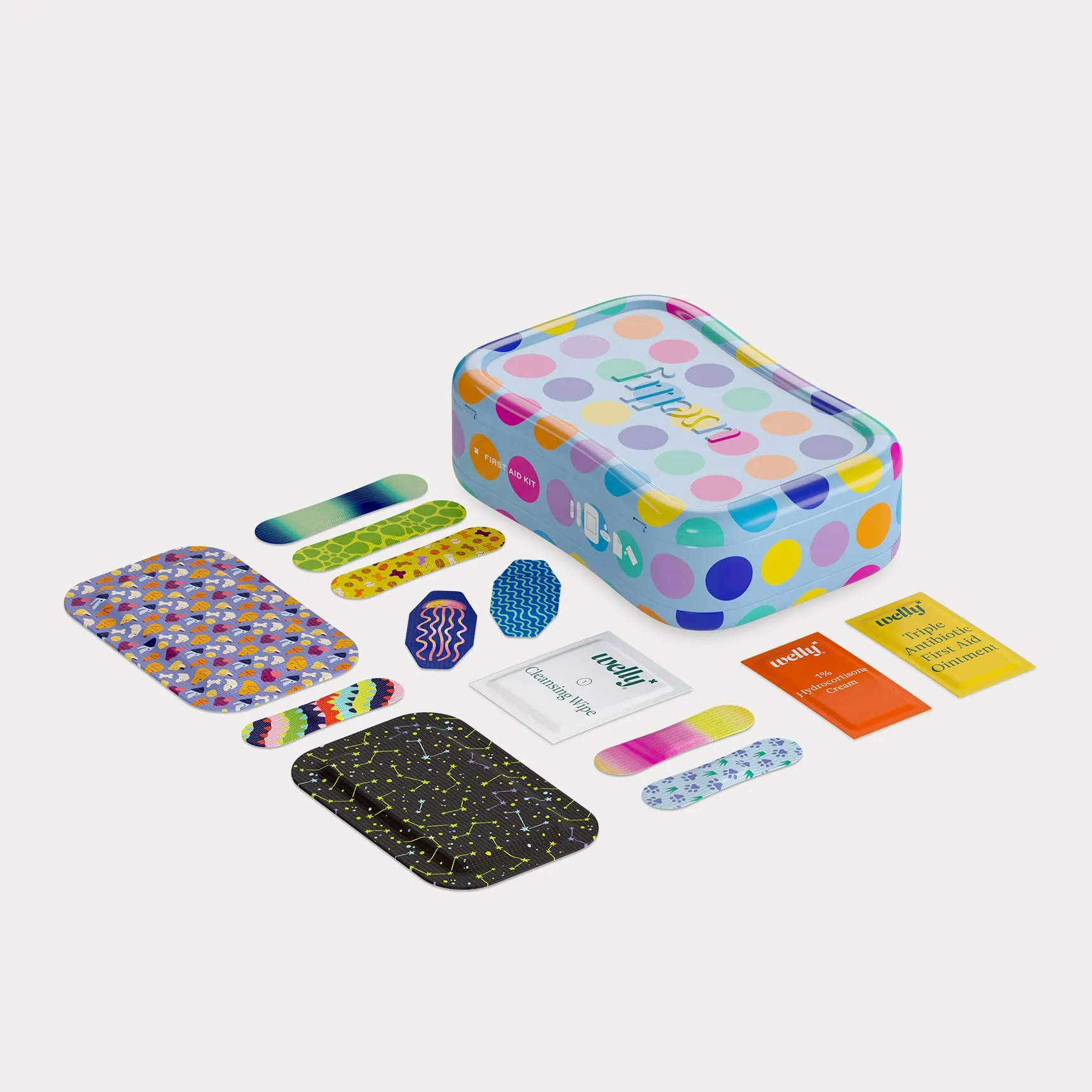 Kids First Aid Kit - Polka Dot 70CT