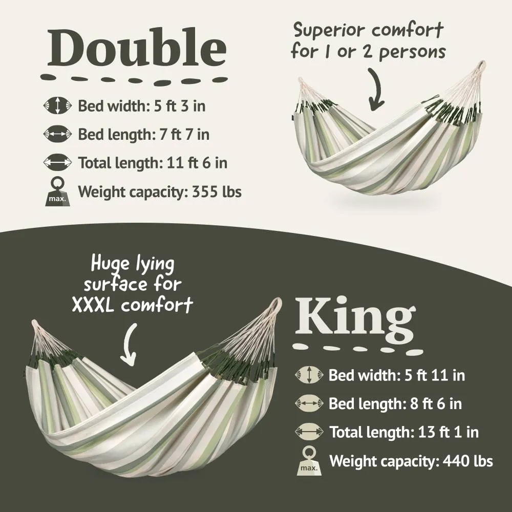 LA SIESTA Brisa Kingsize Classic Swing Hammock (W 180 cm)