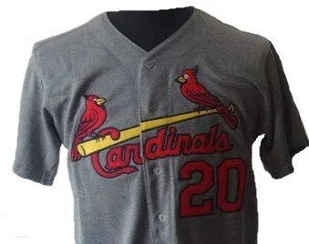 Lou Brock St. Louis Cardinals Throwback Gray Jersey