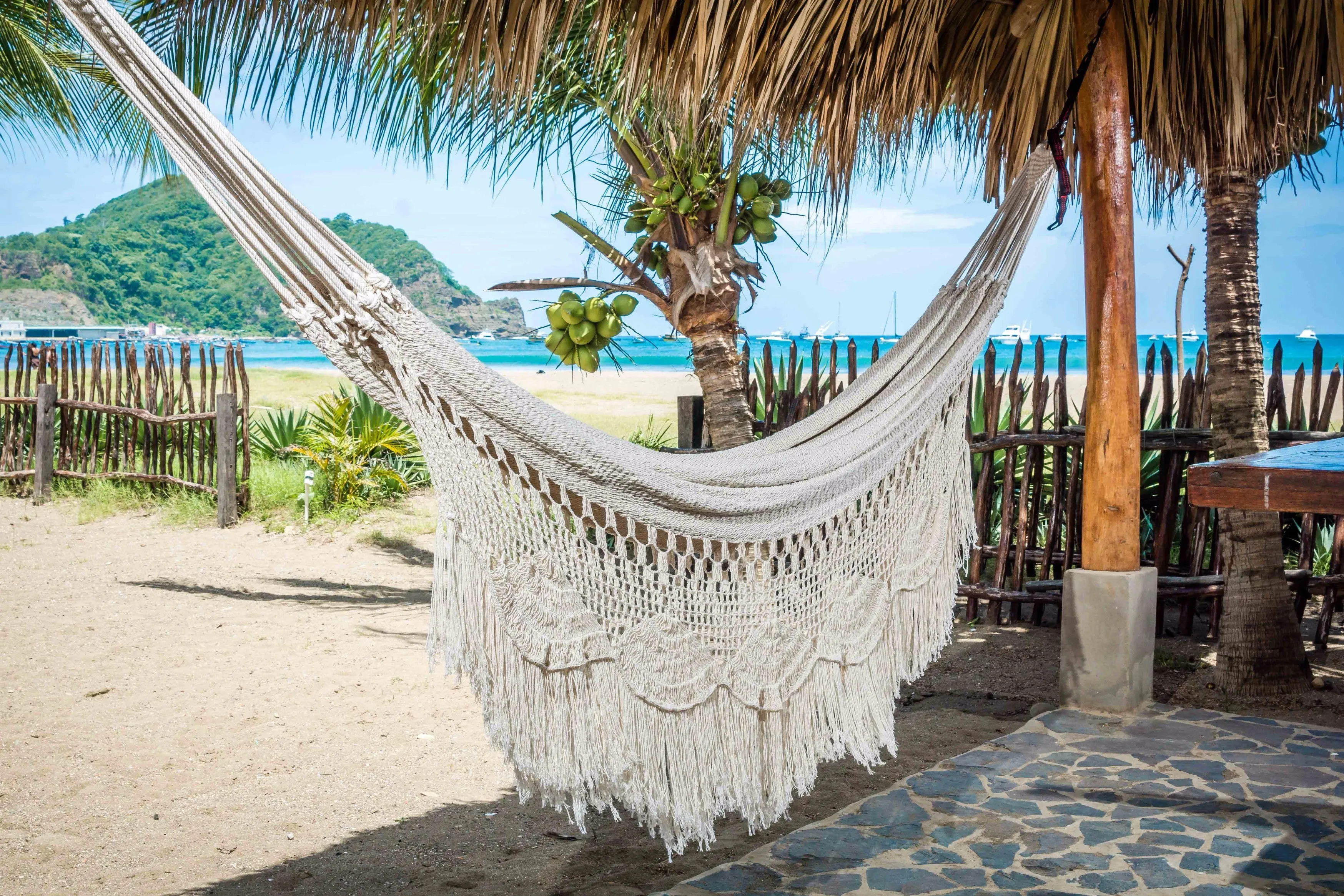 Macrame Hammock, Mayan Double Hammock Indoor/Outdoor Cotton Hammock - Mission Hammocks