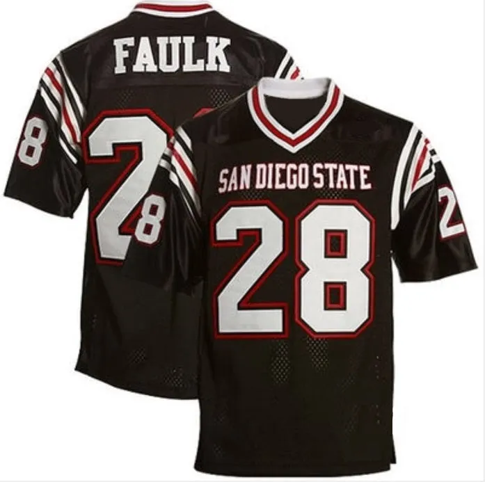 Marshall Faulk San Diego State Aztecs College Football Throwback Jersey - White or Black