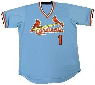 Ozzie Smith St. Louis Cardinals Throwback Baseball Jersey - 2 Styles Available