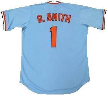 Ozzie Smith St. Louis Cardinals Throwback Baseball Jersey - 2 Styles Available