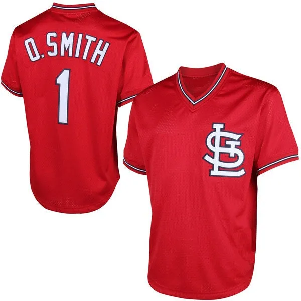 Ozzie Smith St. Louis Cardinals Throwback Baseball Jersey - 2 Styles Available