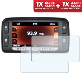 Speedo angels dashboard screen protectors for Harley Davidson boom! Box 6.5gt (gps) 2014  (1xultraclear   1xantiglare) (SAHA311)