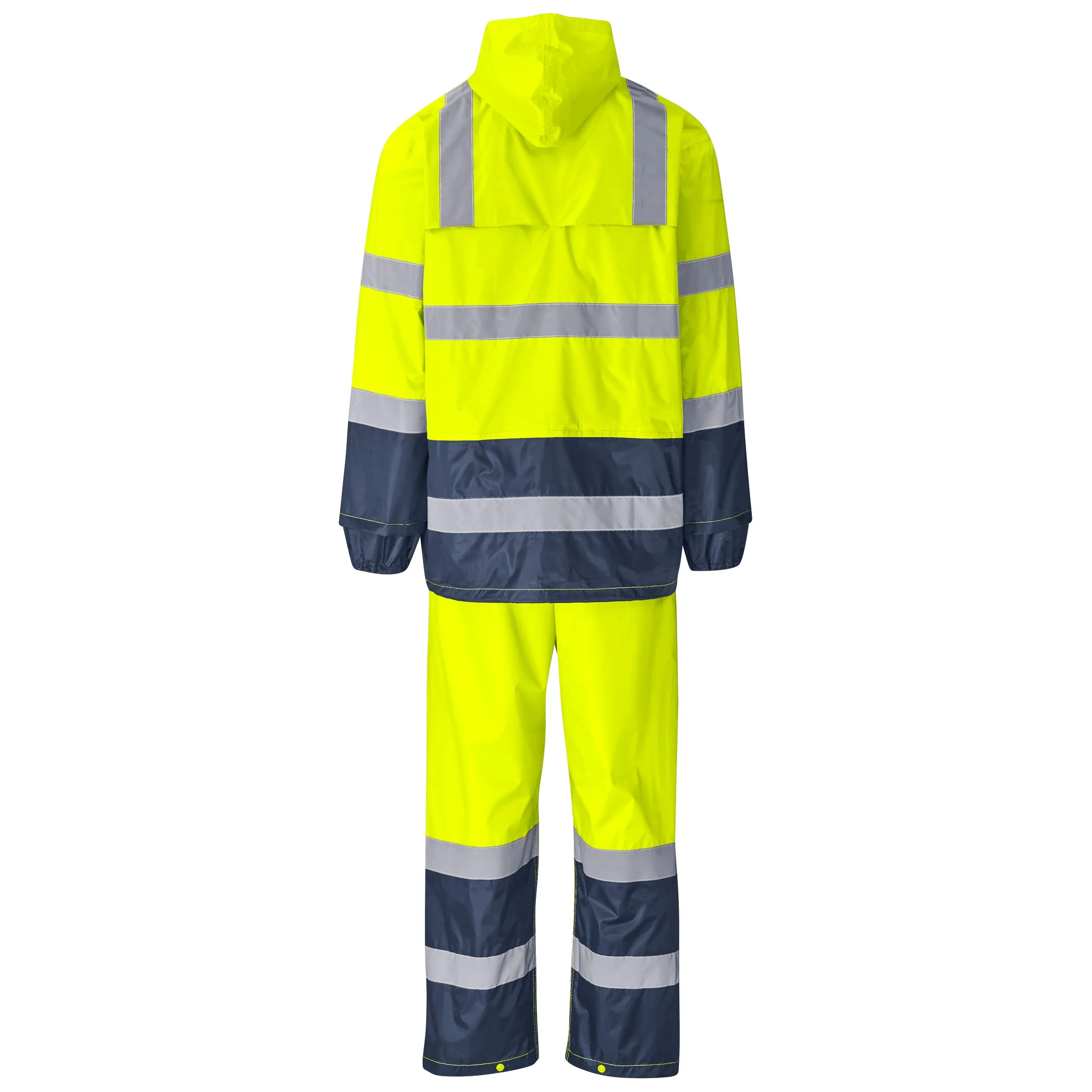 Torrent Two-Tone Hi-Vis Reflective Rubberised Polyester/Pvc Rainsuit