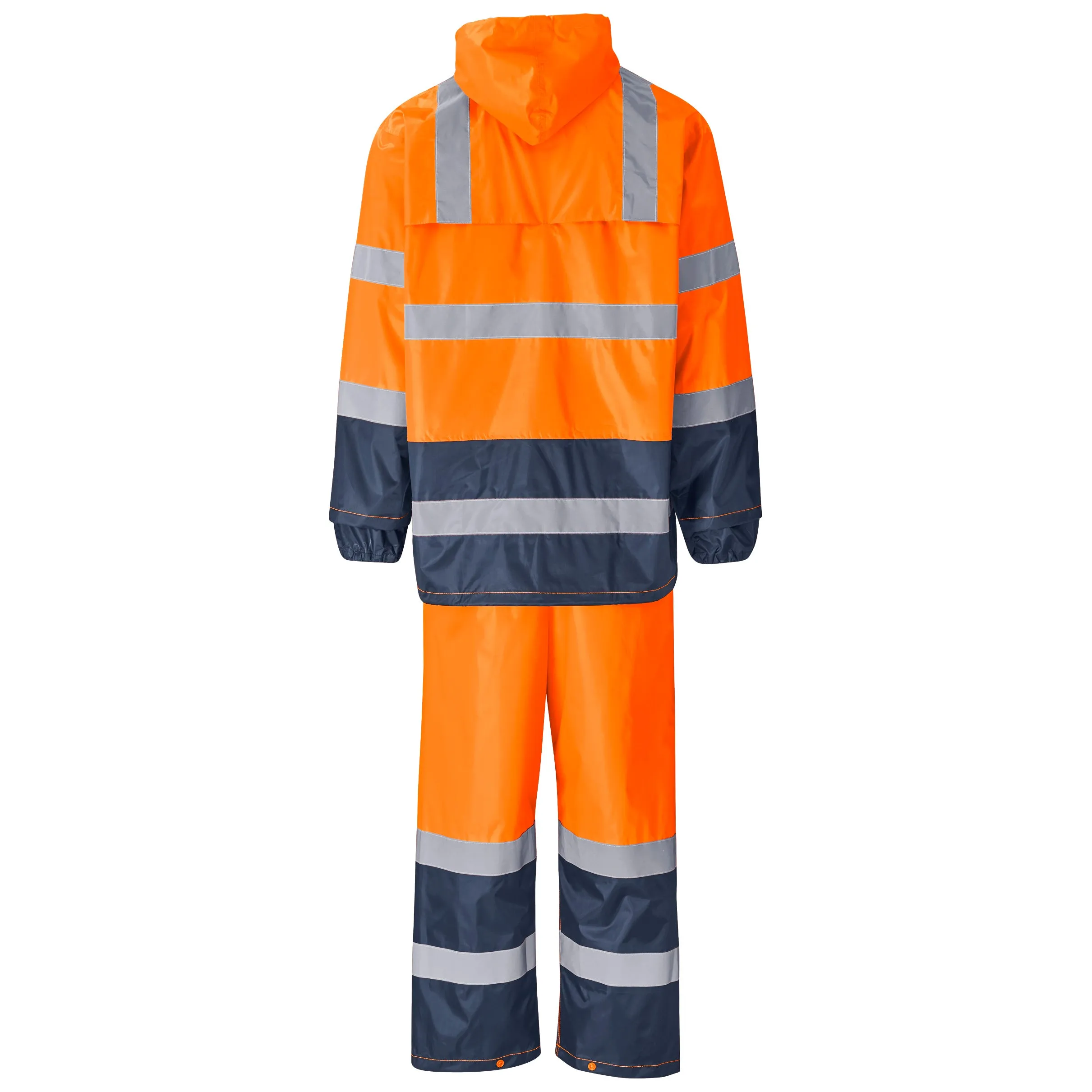 Torrent Two-Tone Hi-Vis Reflective Rubberised Polyester/Pvc Rainsuit