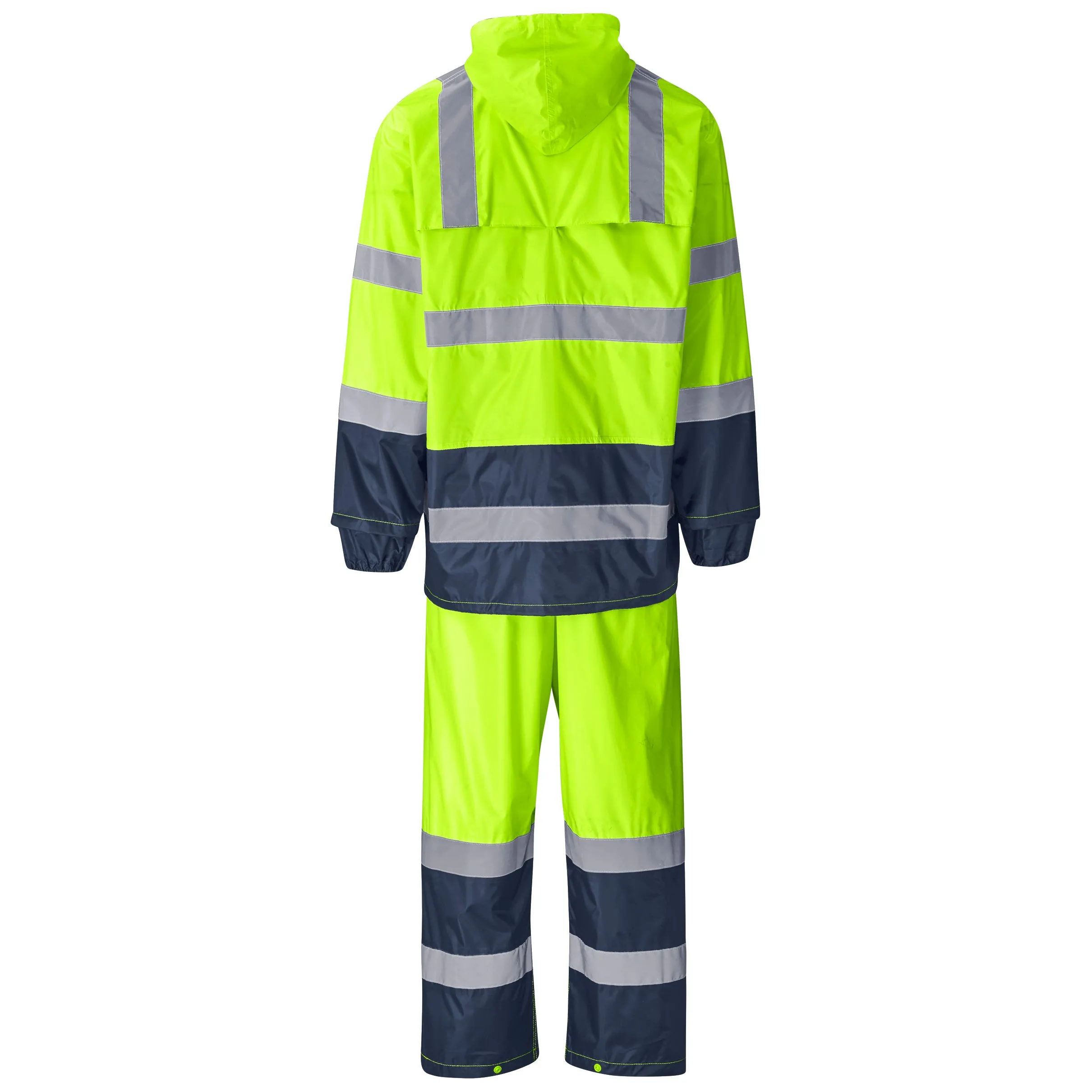 Torrent Two-Tone Hi-Vis Reflective Rubberised Polyester/Pvc Rainsuit