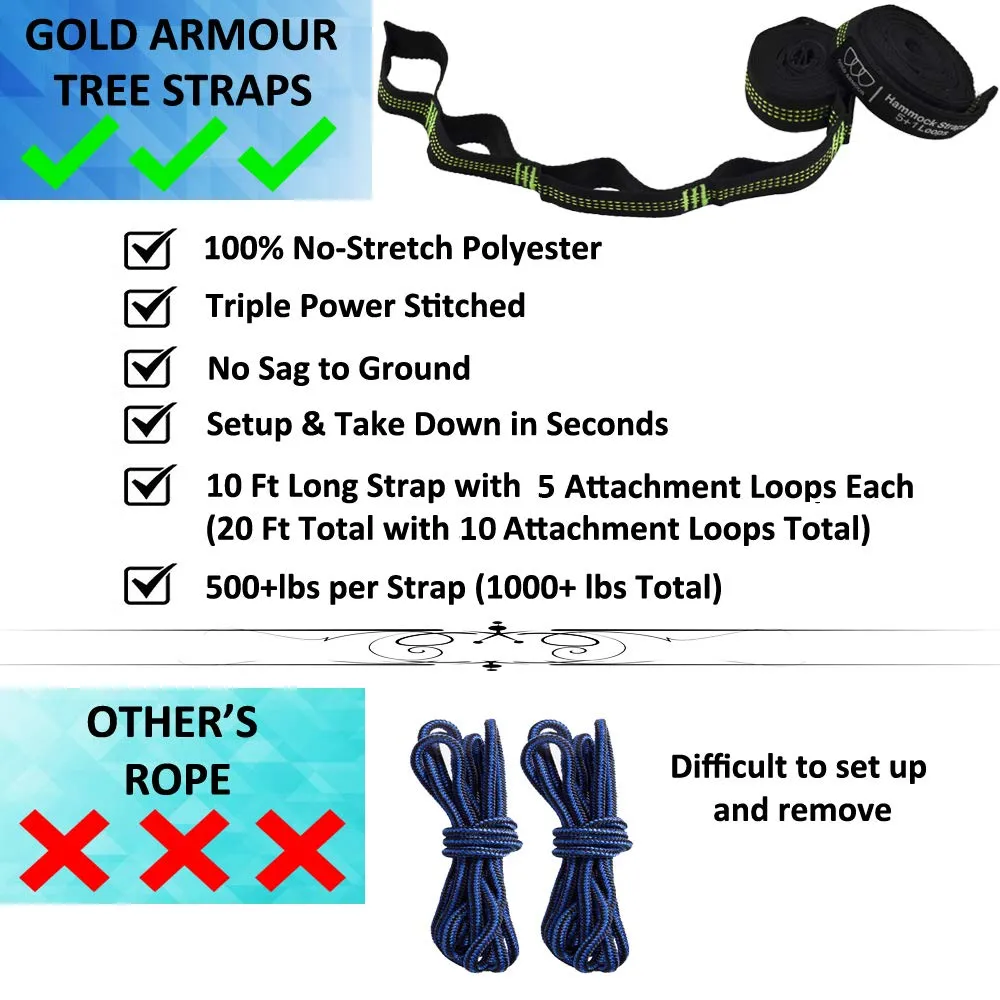 USA Camping Hammock -  Gold Armour