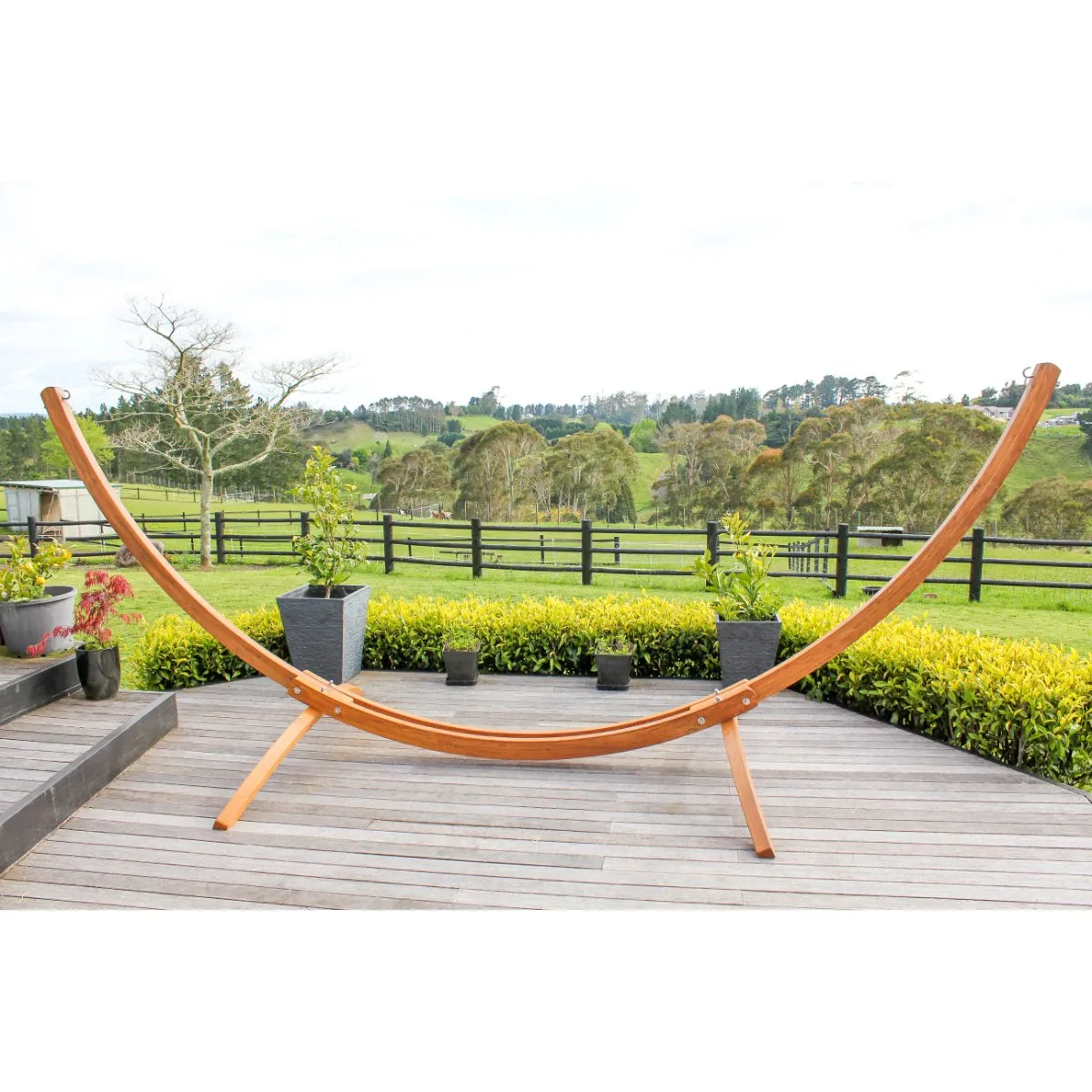 Wooden Hammock Stand and Double Hammock